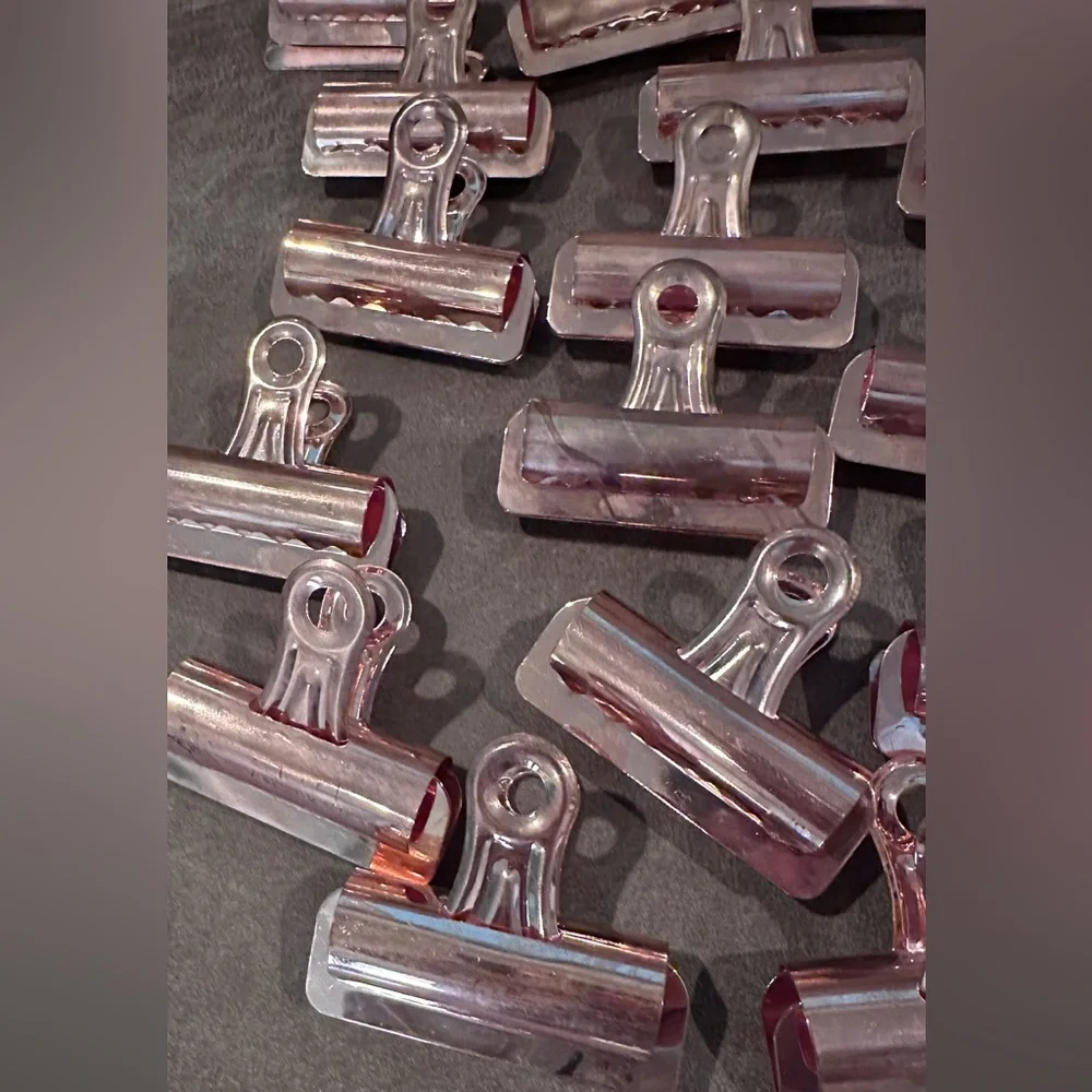 Set of 32 Urban Outfitters Copper Bulldog Clips